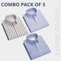 Combo Pack of 3 Men’s Formal Shirts – Stylish & Versatile Collection