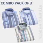 Combo Pack of 3 Men’s Formal Shirts – Stylish & Versatile Collection