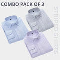 Combo Pack of 3 Men’s Formal Shirts – Stylish & Versatile Collection