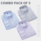 Combo Pack of 3 Men’s Formal Shirts – Stylish & Versatile Collection
