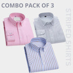 Combo Pack of 3 Men’s Formal Shirts – Stylish & Versatile Collection