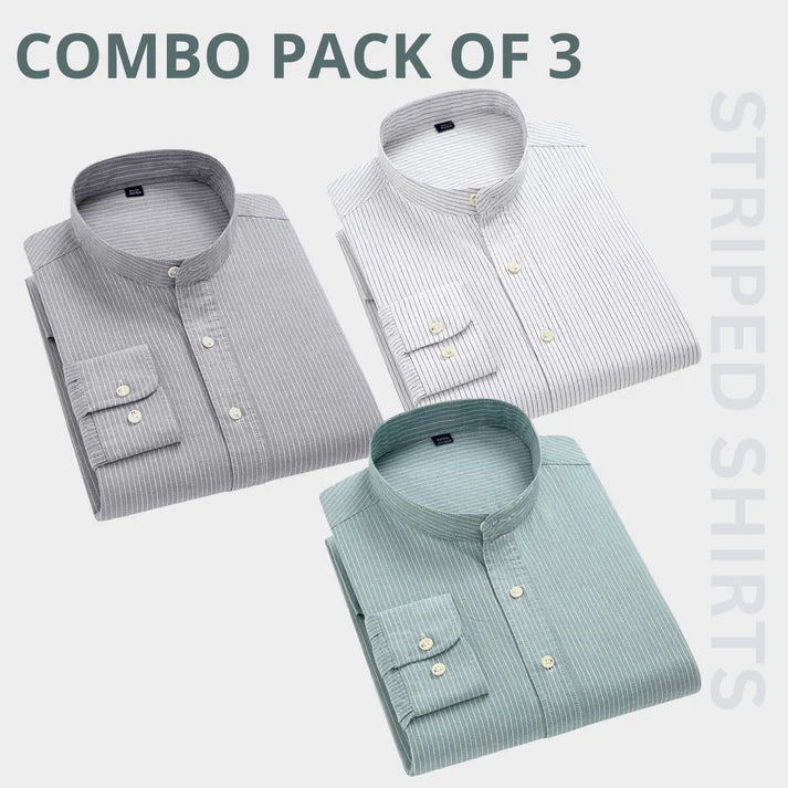 Combo Pack of 3 Men’s Formal Shirts – Stylish & Versatile Collection