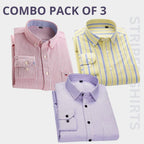 Combo Pack of 3 Men’s Formal Shirts – Stylish & Versatile Collection