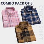Combo Pack of 3 Men’s Formal Shirts – Stylish & Versatile Collection