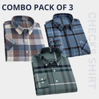 Combo Pack of 3 Men’s Formal Shirts – Stylish & Versatile Collection
