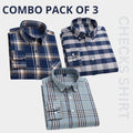 Combo Pack of 3 Men’s Formal Shirts – Stylish & Versatile Collection