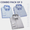 Combo Pack of 3 Men’s Formal Shirts – Stylish & Versatile Collection