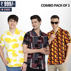 Men's Stylish Casual Shirts Combo Pack