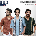Men's Stylish Casual Shirts Combo Pack