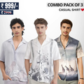 Men's Stylish Casual Shirts Combo Pack