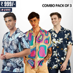 Men's Stylish Casual Shirts Combo Pack