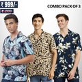 Men's Stylish Casual Shirts Combo Pack