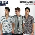 Men's Stylish Casual Shirts Combo Pack