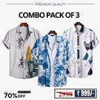 Men's Stylish Casual Shirts Combo Pack