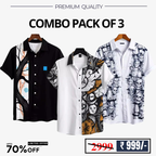 Men's Stylish Casual Shirts Combo Pack