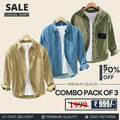 Men's Stylish Casual Shirts Combo Pack