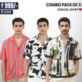 Men's Stylish Casual Shirts Combo Pack