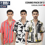 Men's Stylish Casual Shirts Combo Pack