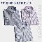 Combo Pack of 3 Men’s Formal Shirts – Stylish & Versatile Collection