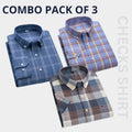 Combo Pack of 3 Men’s Formal Shirts – Stylish & Versatile Collection