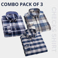 Combo Pack of 3 Men’s Formal Shirts – Stylish & Versatile Collection
