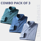 Combo Pack of 3 Men’s Formal Shirts – Stylish & Versatile Collection