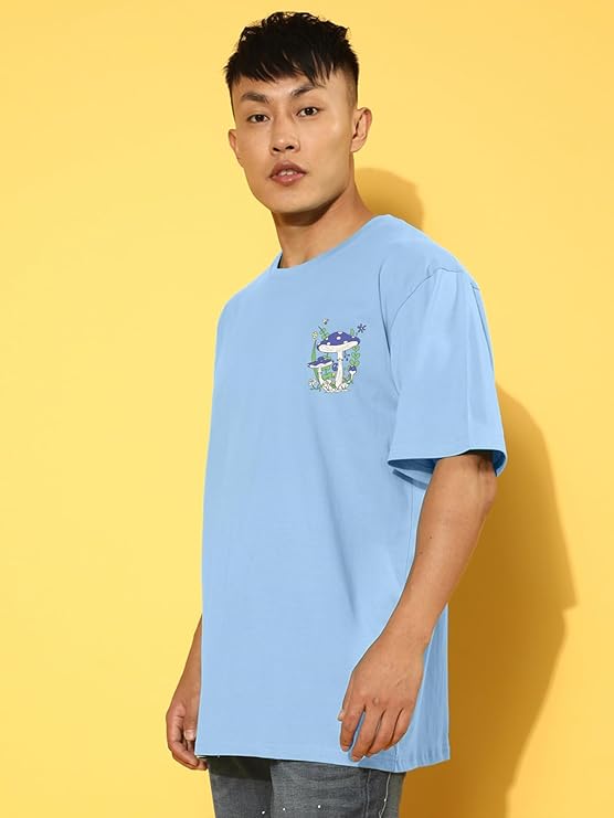 Oversized Baggy Fit Cotton Printed T-Shirts for Men – Pack of 3 Multicolor
