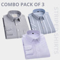 Combo Pack of 3 Men’s Formal Shirts – Stylish & Versatile Collection