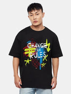 Oversized Baggy Fit Cotton Printed T-Shirts for Men – Pack of 3 Multicolor
