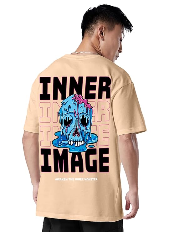 Oversized Baggy Fit Cotton Printed T-Shirts for Men – Pack of 3 Multicolor