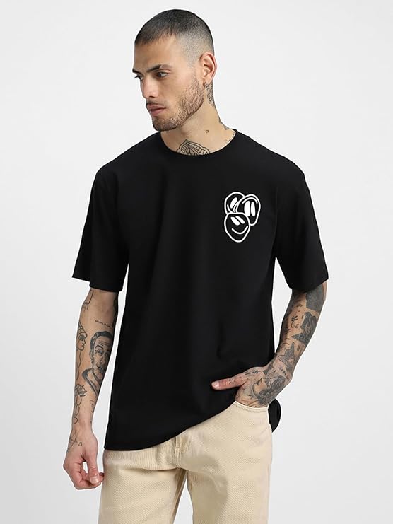 Oversized Baggy Fit Cotton Printed T-Shirts for Men – Pack of 3 Multicolor