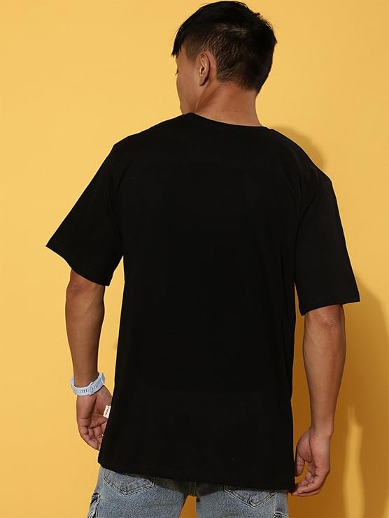 Oversized Baggy Fit Cotton Printed T-Shirts for Men – Pack of 3 Multicolor