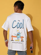 Oversized Baggy Fit Cotton Printed T-Shirts for Men – Pack of 3 Multicolor