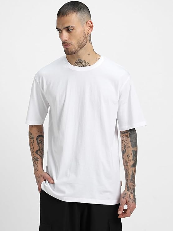 Oversized Baggy Fit Cotton Printed T-Shirts for Men – Pack of 3 Multicolor