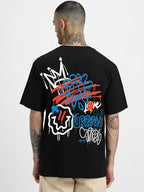 Oversized Baggy Fit Cotton Printed T-Shirts for Men – Pack of 3 Multicolor