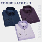 Combo Pack of 3 Men’s Formal Shirts – Stylish & Versatile Collection