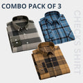 Combo Pack of 3 Men’s Formal Shirts – Stylish & Versatile Collection