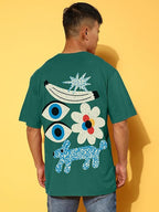 Oversized Baggy Fit Cotton Printed T-Shirts for Men – Pack of 3 Multicolor