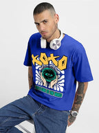 Oversized Baggy Fit Cotton Printed T-Shirts for Men – Pack of 3 Multicolor